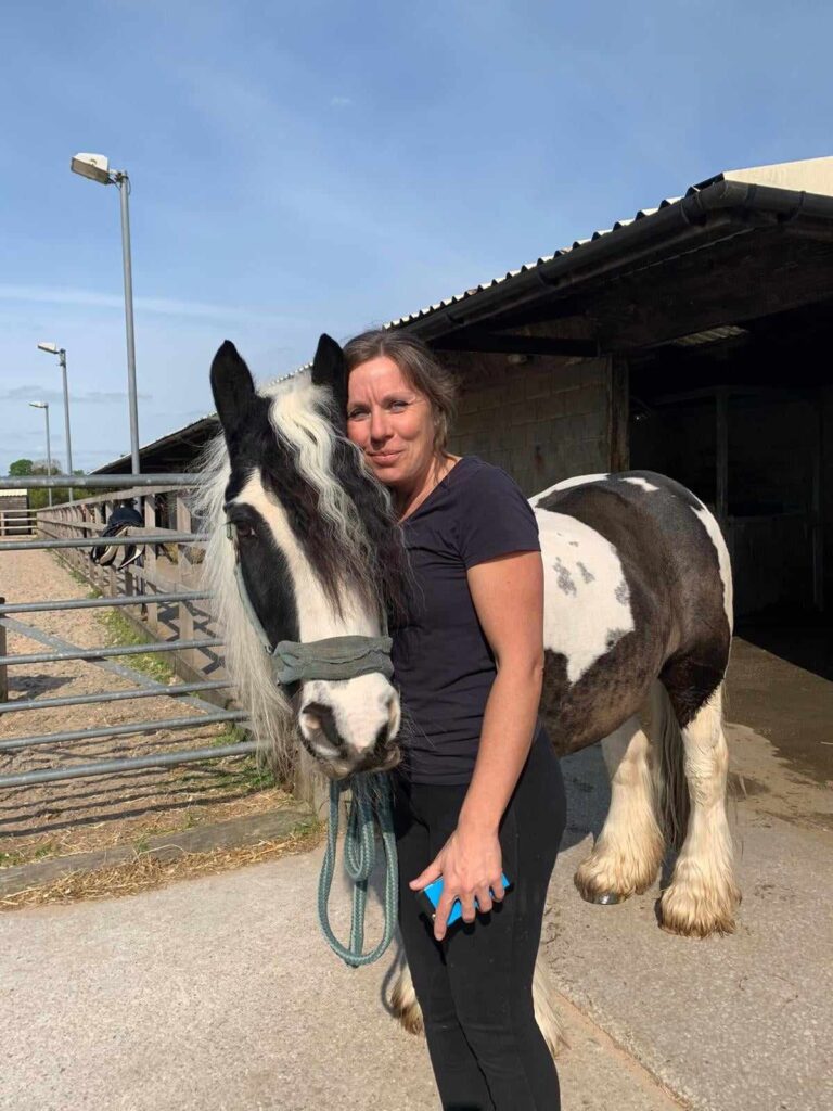 Nicole with her horse